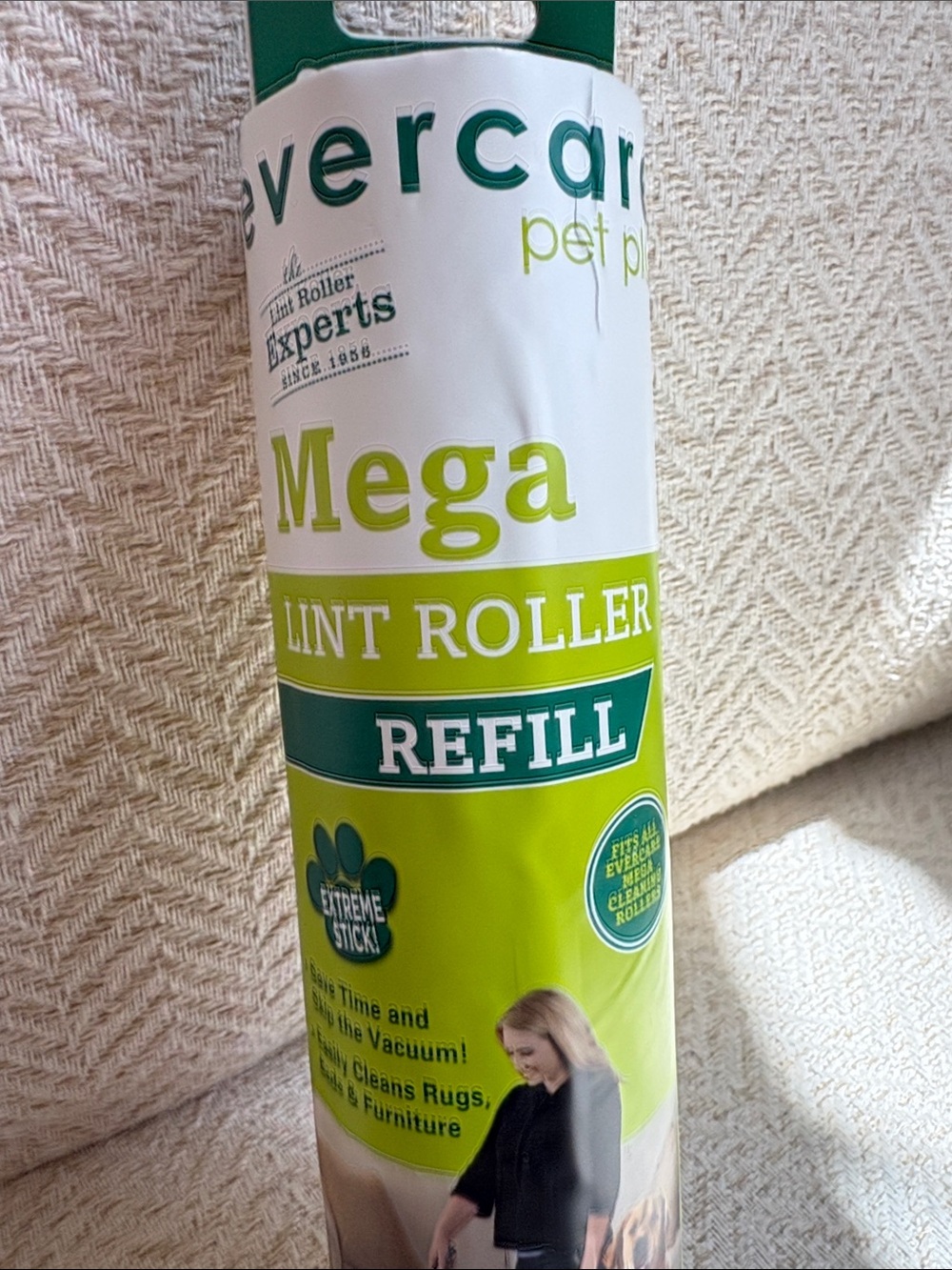 Evercare Mega Lint Roller Refill 50 X Large Sheets